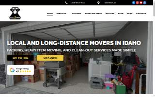 Electric Monkey Moving website