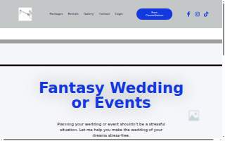 Fantasy Wedding or Events website