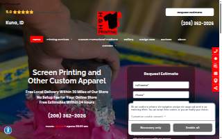 H & H Printing LLC website