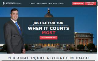 Joe Frick Law, PLLC website