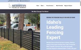 Meridian Fence of Kuna website
