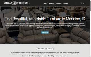 Meridian Home Furnishings of Kuna website