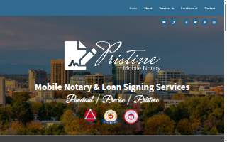 Pristine Mobile Notary website