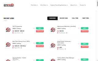 Empro Employer Solutions website