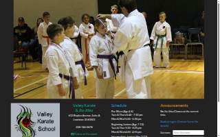 Valley Karate School website