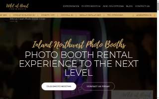 Wild at Heart photo booth website