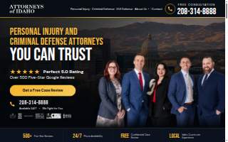 Attorneys of Idaho Boise Accident Lawyers and Criminal Defense Attorneys website