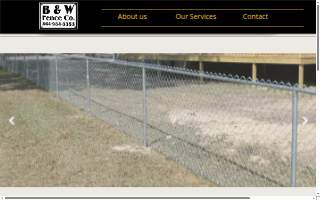 B & W Fence of Meridian website