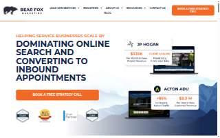 Bear Fox Marketing website