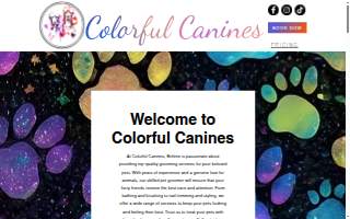 Colorful Canines website