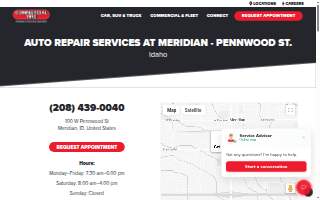 Commercial Tire of Meridian website