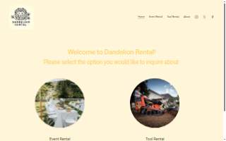 Dandelion Rental website