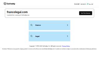 Franco Legal, PLLC website