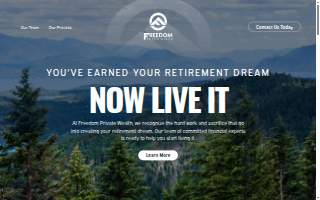 Freedom Private Wealth website