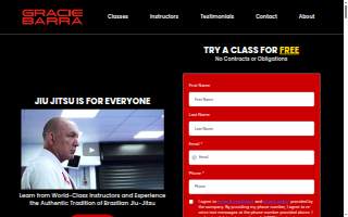 Gracie Barra Meridian Brazilian Jiu Jitsu and Self Defense website