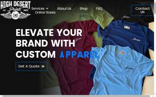 High Desert Prints website