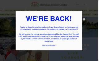 Meridian Senior Center website