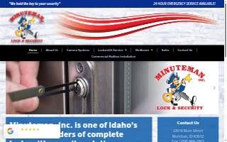 Minuteman Lock & Security website