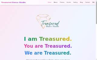 Treasured Dance Studio website