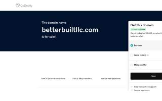 Better Built LLC website