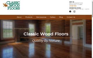 Classic Wood Floors & Carpentry LLC website
