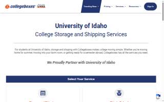 Collegeboxes at U-Haul Storage of Moscow website