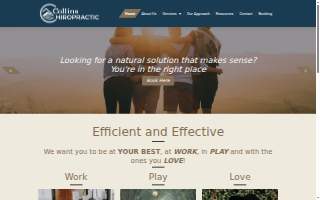 Collins Chiropractic website