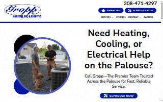 Gropp Heating Air & Electric website