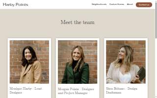 Harby + Points website