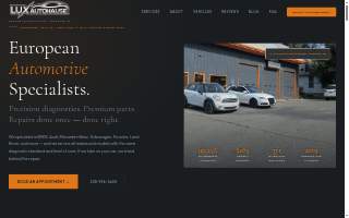 Lux AutoHause | Auto Repair Shop website