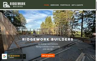 Ridgework Builders website