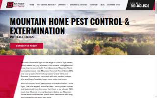 Barrier Pest Control of Mountain Home website
