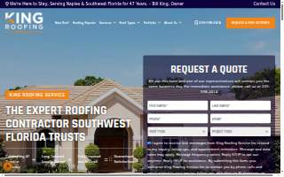King's Roofing website