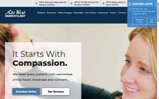 Ada West Dermatology of Nampa website