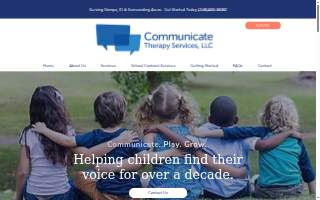Communicate Therapy Services website