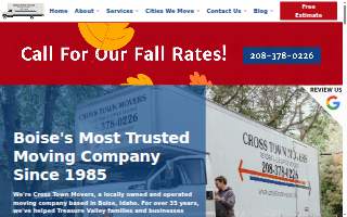 Cross Town Movers website