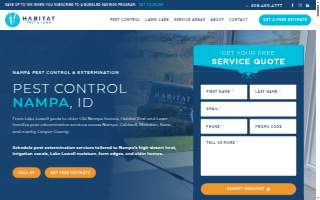Habitat Pest & Lawn - Nampa website