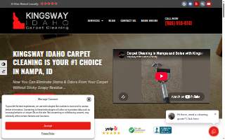 Kingsway Idaho Carpet Cleaning website