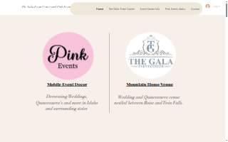 Pink Events Idaho of Nampa website