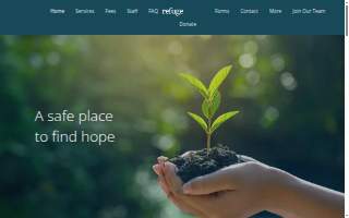 Refuge Counseling Center website