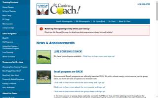 The K9 Coach website