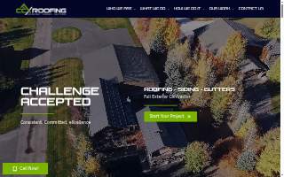 CCX Roofing website