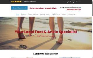 Christensen Foot & Ankle Clinic website