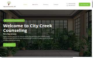 City Creek Counseling website
