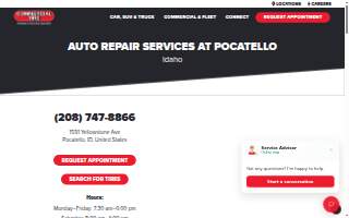 Commercial Tire of Pocatello website