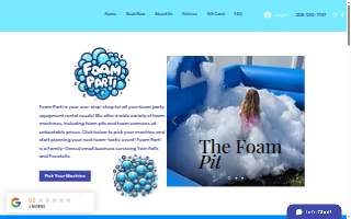 Foam Parti website