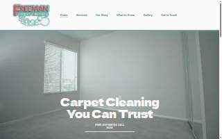 Freeman Carpet Cleaning website