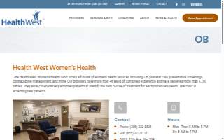 Health West Women's Health website