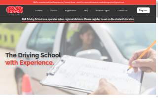R & R Driving School website
