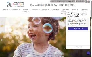 Coeur d'Alene Pediatrics of Post Falls website